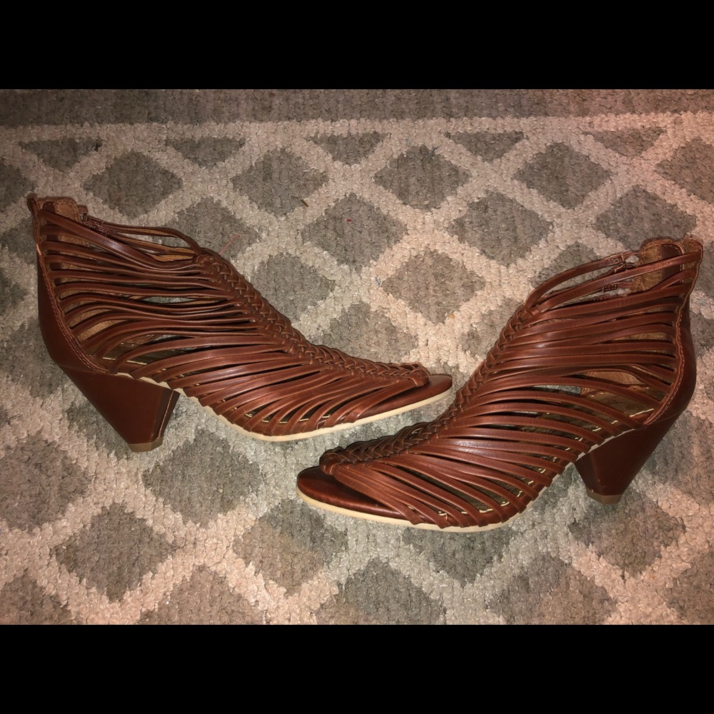 Brown Braided Heels - Picture 8 of 8